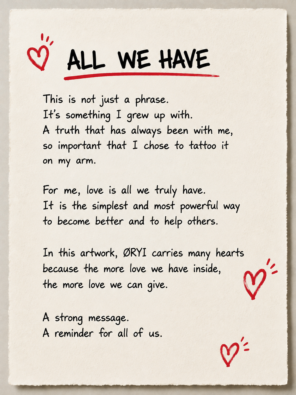 ALL WE HAVE