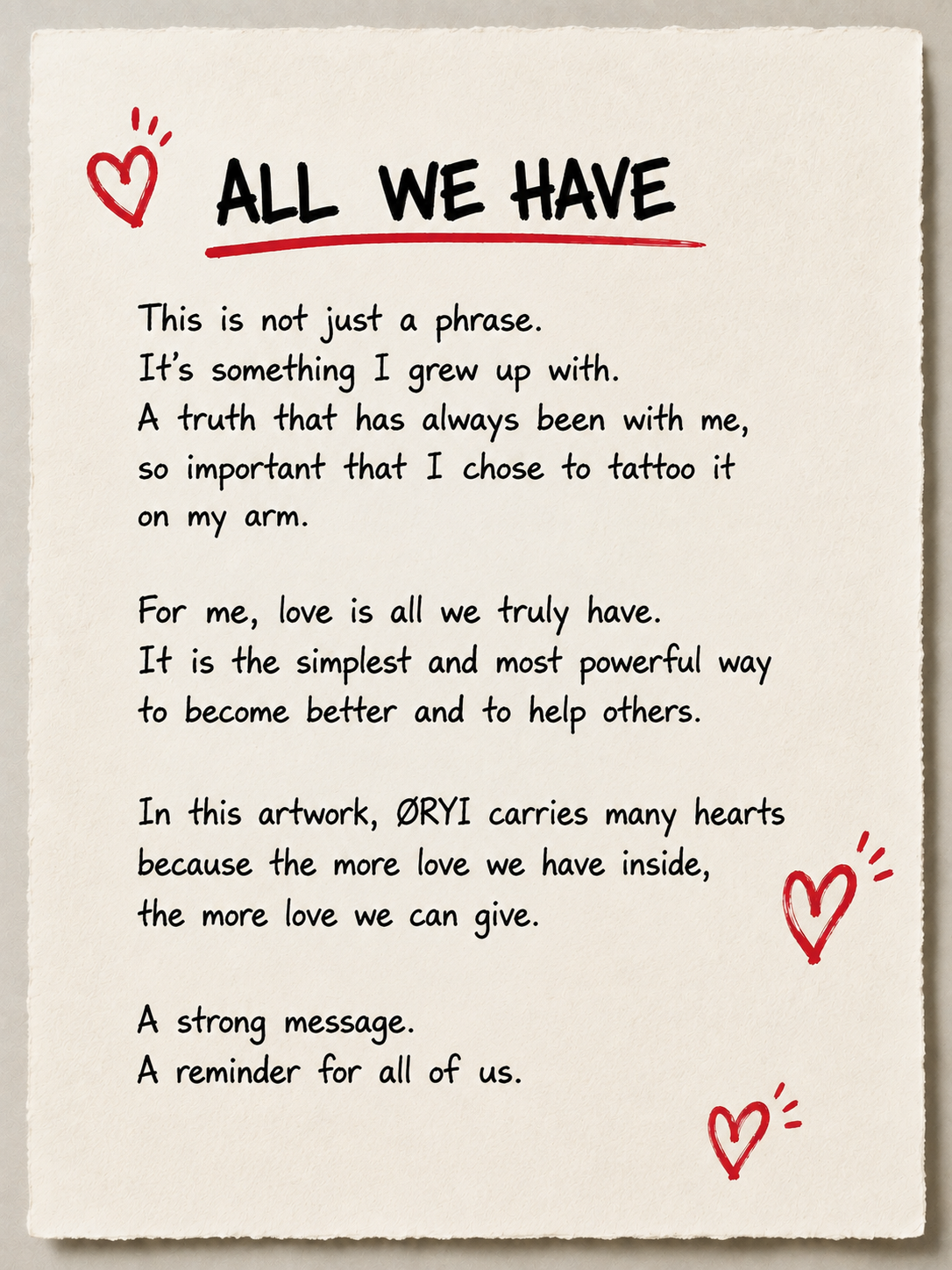 ALL WE HAVE